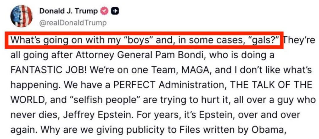«Папочка Трамп» теперь называет своих сторонников «моими мальчиками и девочками»