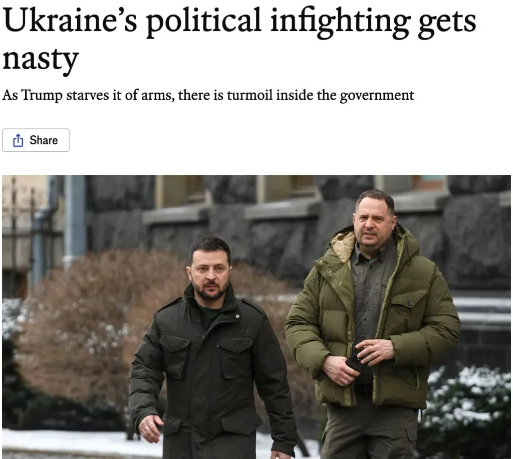 "Политические дрязги на Украине становятся ожесточенными", — The Economist