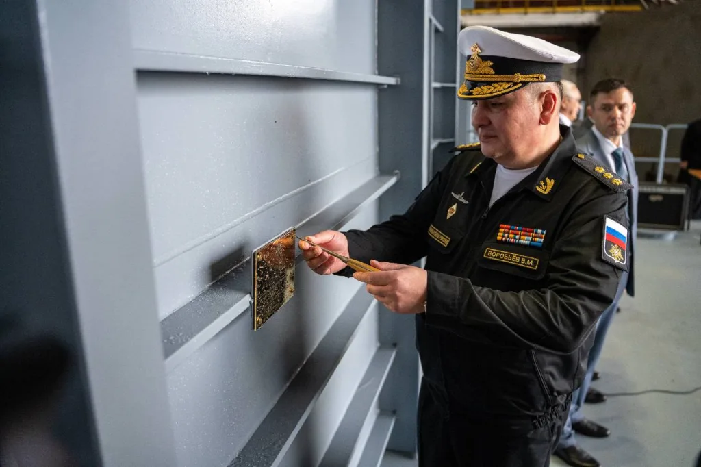 Вчера состоялась закладка третьего десантного корабля (БДК) проекта 11711 «Сергей Кабанов» для ВМФ в Калининграде