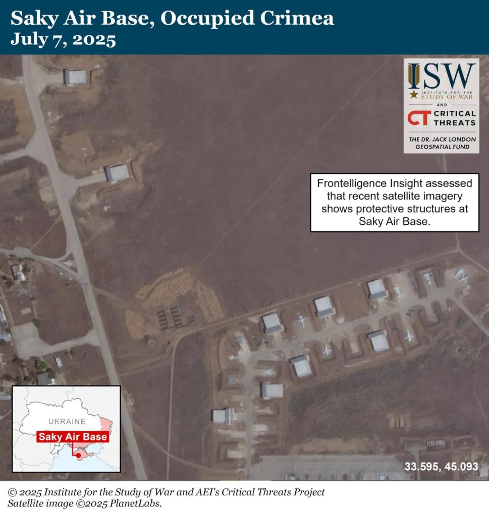 ISW обнаружил новые укрепления на российских авиабазах. Но правда ли их строили после атак СБУ?