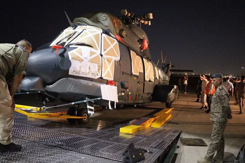 Сообщают, что первые новые французские вертолеты H225M Carcal (б.н YI-521,522) для армейской авиации Ирака были доставлены заказчику