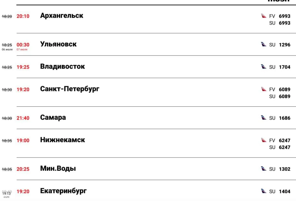 В главных аэропортах России отменено 287 рейсов: 171 в московском аэропорту Шереметьево, 90 — в питерском Пулково, 26 — в нижегородском