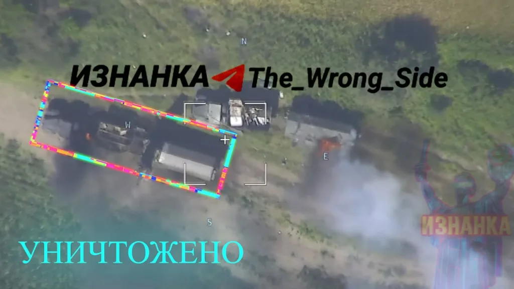 Удар "Гераней-2", предположительно, с воздушным подрывом, по украинской РЛС 36Д6 (СТ-68) и ее передвижной дизельной электростанции 5И57