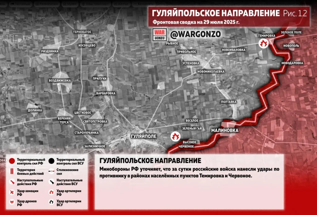 Варгонзо: Фронтовая сводка на утро 29.07.25