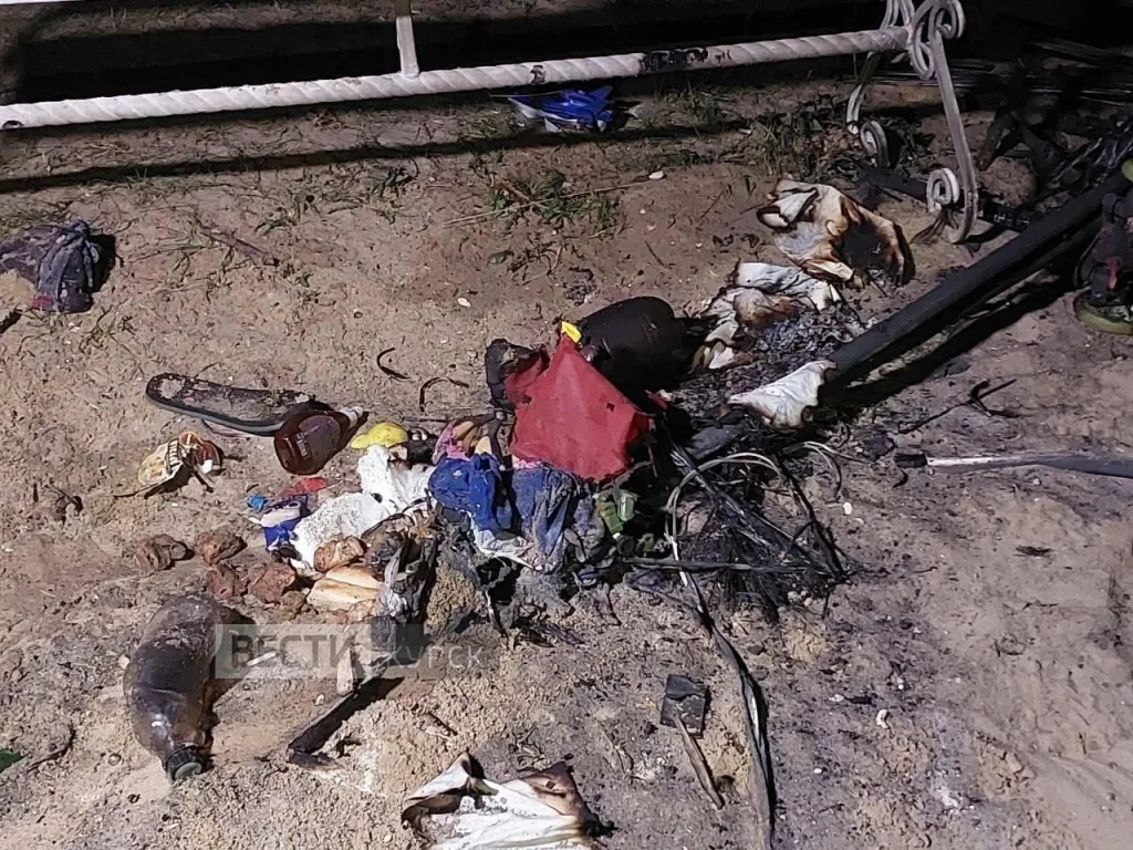 Кадры с места удара ВСУ по пляжу в Курске: погибли трое, ранены семеро