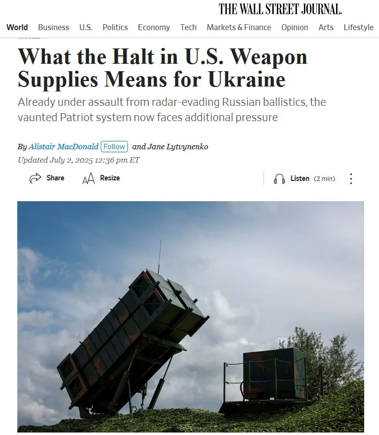 США заморозили передачу Украине даже готового оружия из Польши