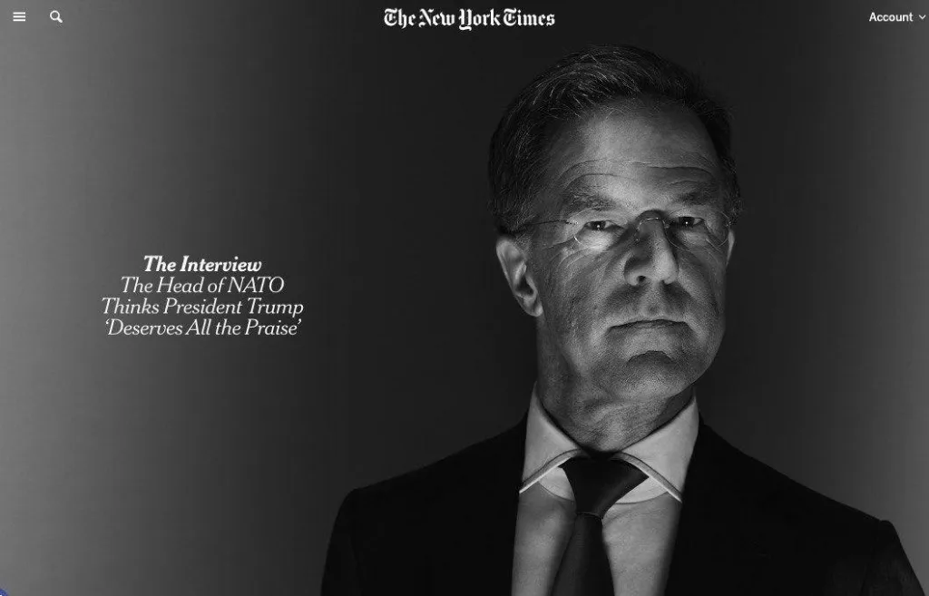 Генсек НАТО Рютте в интервью New York Times заявил о военном союзе России и Китая