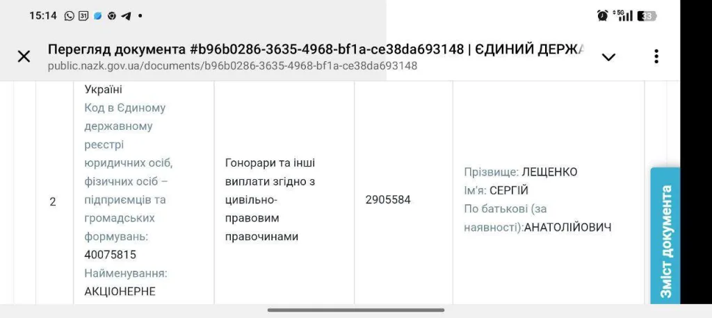 Правая рука Ермака зарабатывает официально 8500 гривен в день. Боевики всу закурили в сторонке