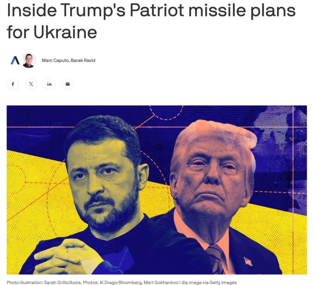 Трамп пообещал Зеленскому 10 ракет-перехватчиков для Patriot – Axios