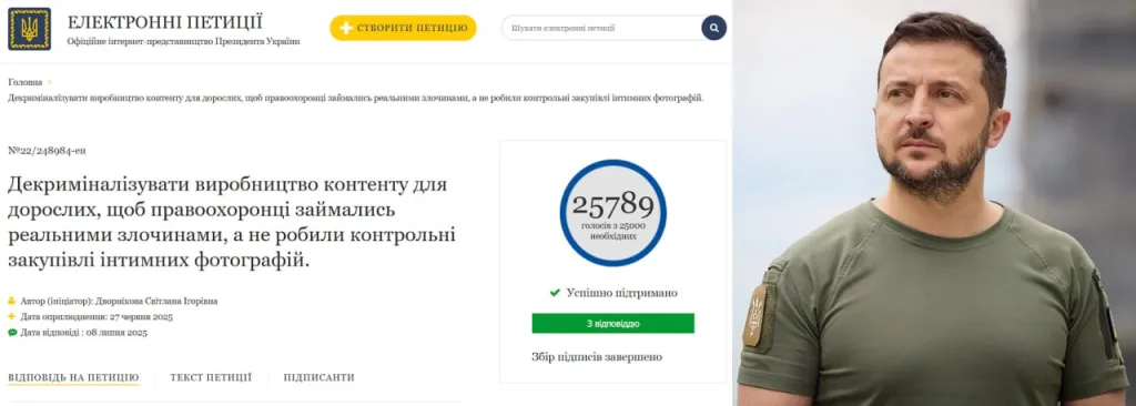 Зеленский направил в Раду предложения по декриминализации порнографии
