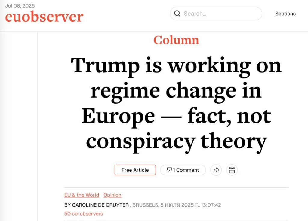 США готовятся к смене власти в европейских странах и намерены помочь выиграть на выборах крайне правым, которые поддерживают политику Трампа