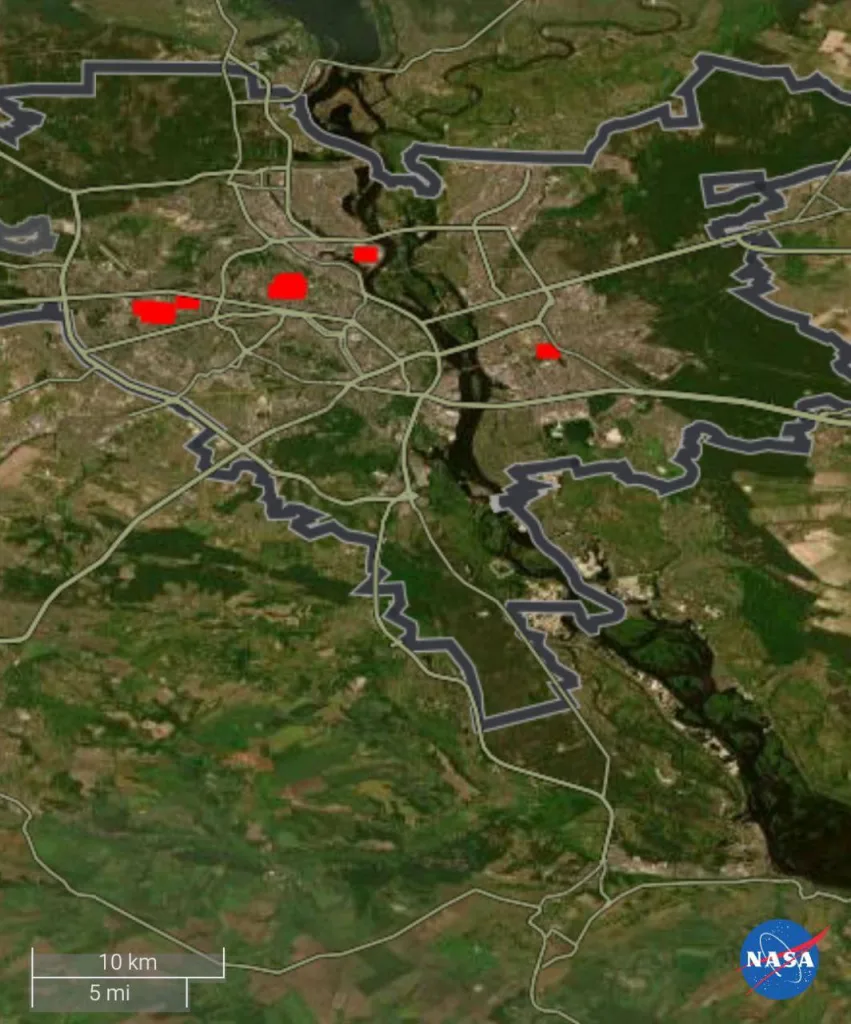 Этой ночью сильно досталось Киеву