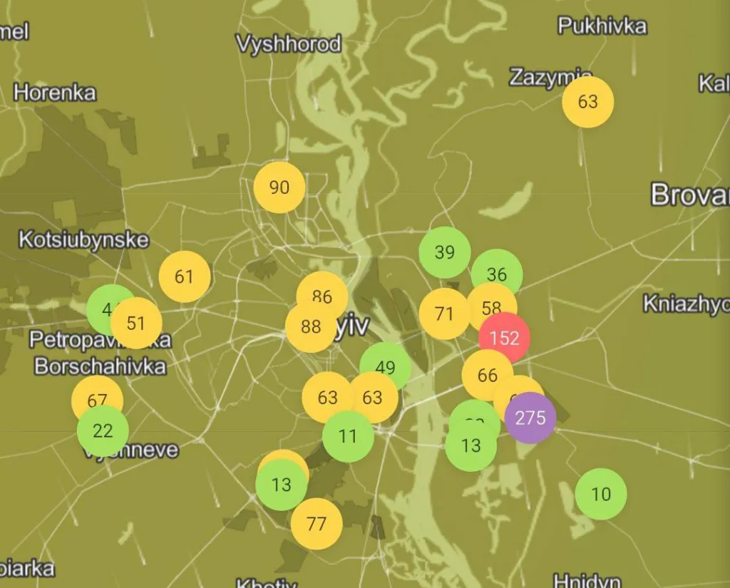 Этой ночью сильно досталось Киеву