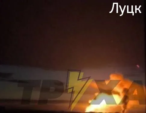 Кадры прилетов по объектам в западной части Украины