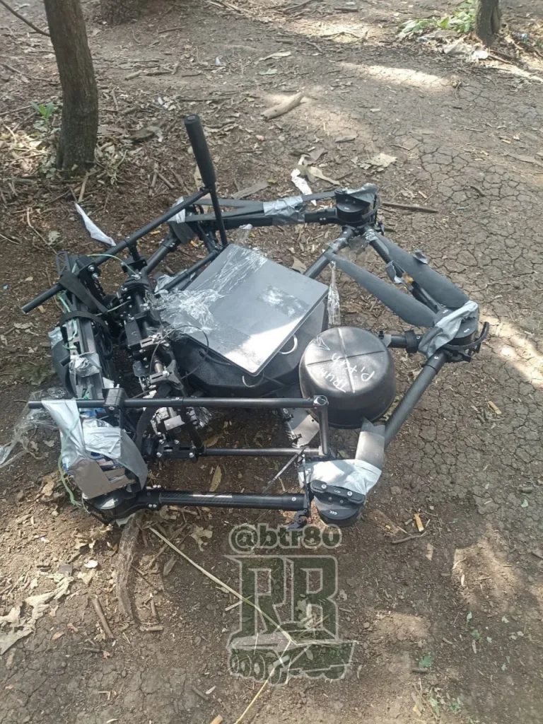 Загадочное послание было обнаружено на сбитом дроне отрядом Серафима