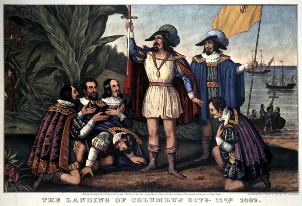 Колумб сначала открыл Америку, стал там первым губернатором, а потом его арестовали за то, что наделал