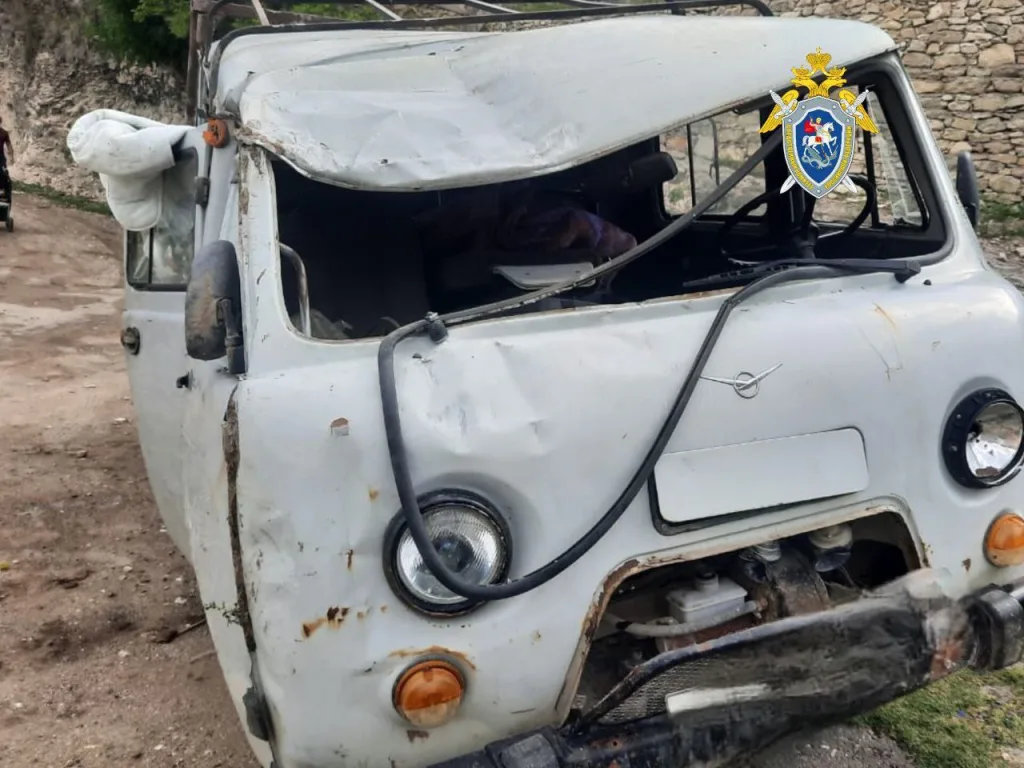 В Дагестане перевернулся грузовик с детьми: 21 пострадавший