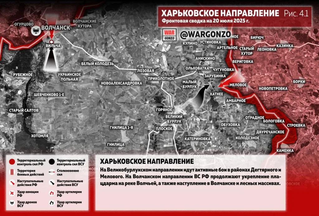 Варгонзо: Фронтовая сводка на утро 20.07.25