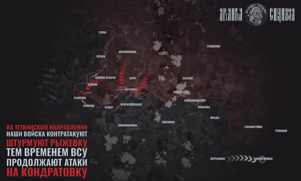 Теткинское направление – статичные бои под ударами БпЛА