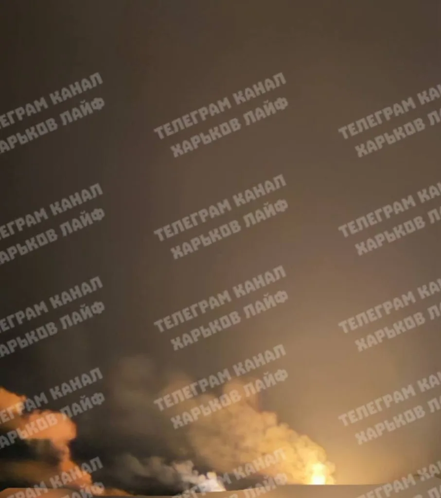 12 дронов "Герань-2" атаковали цели в Харькове этой ночью. Горят вражеские объекты как и в Киеве