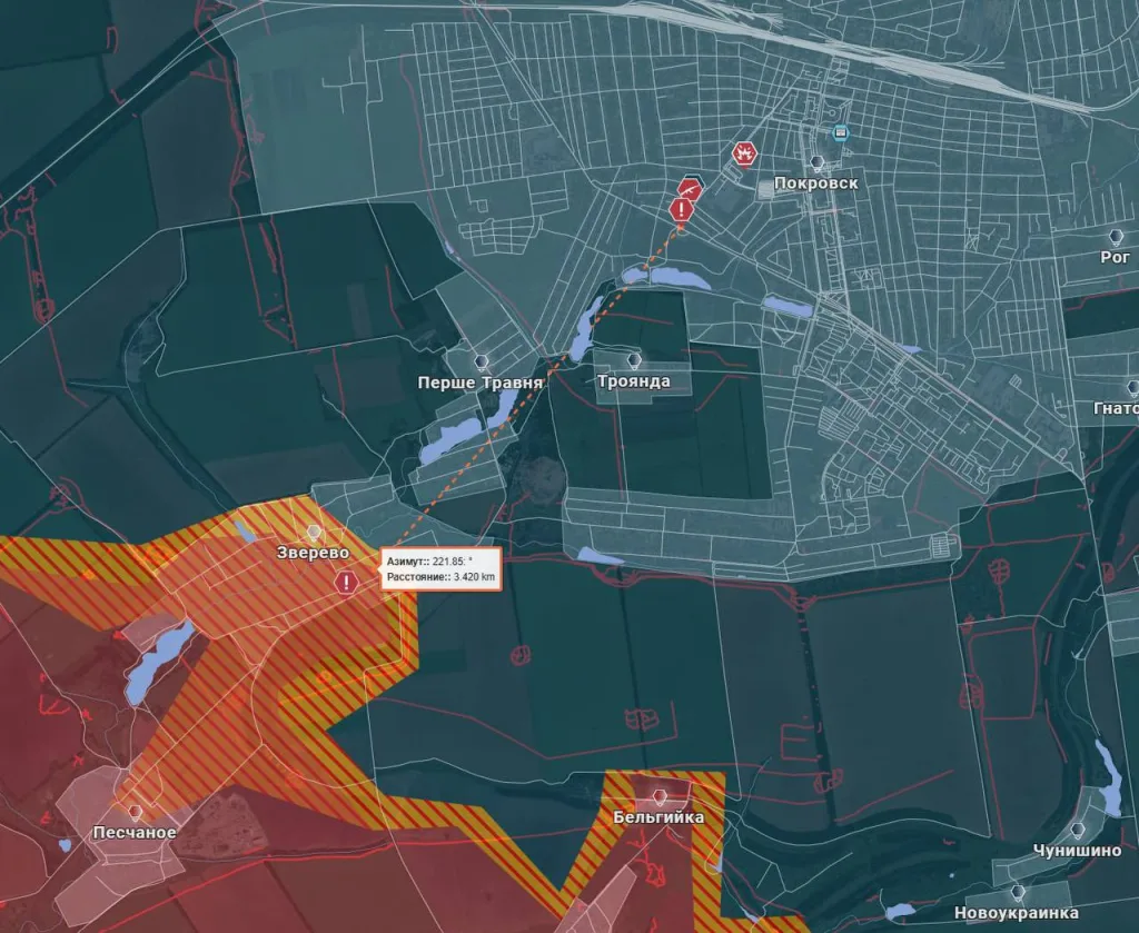 Русская пехота в Покровске