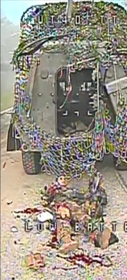 Кадры огневого поражения бронемашины ВСУ в районе Покровска