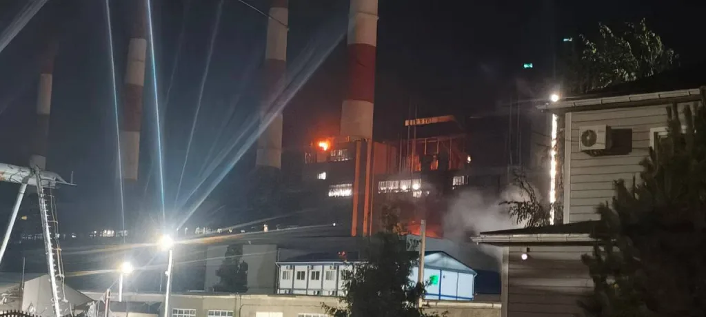 БПЛА противника атакуют Новочеркасскую ГРЭС