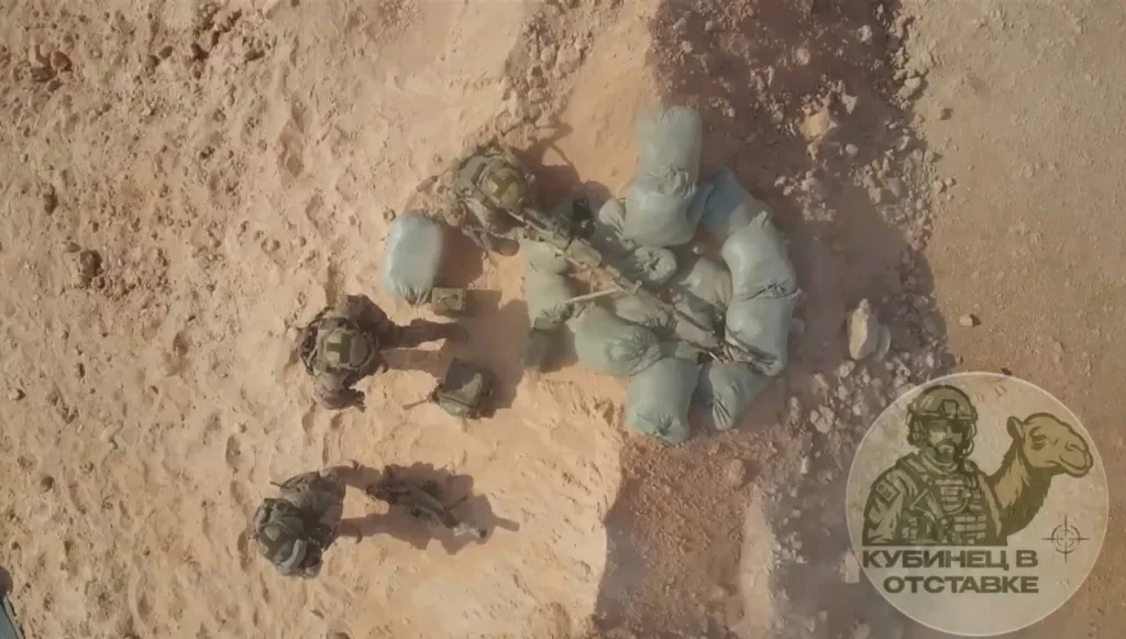 Работа военнослужащих 561-го АСЦ Сил специальных операций из тяжёлого вооружения в Ливии