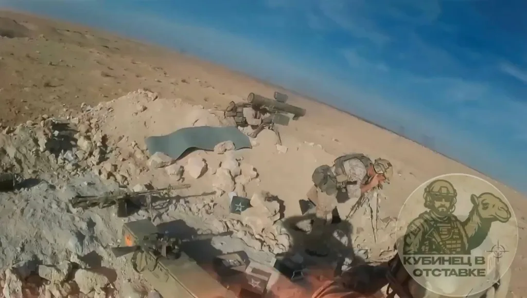 Работа военнослужащих 561-го АСЦ Сил специальных операций из тяжёлого вооружения в Ливии