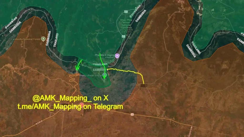Вооружённые силы Таиланда начали операцию «Ютта Бодин» против вооружённых сил Камбоджи