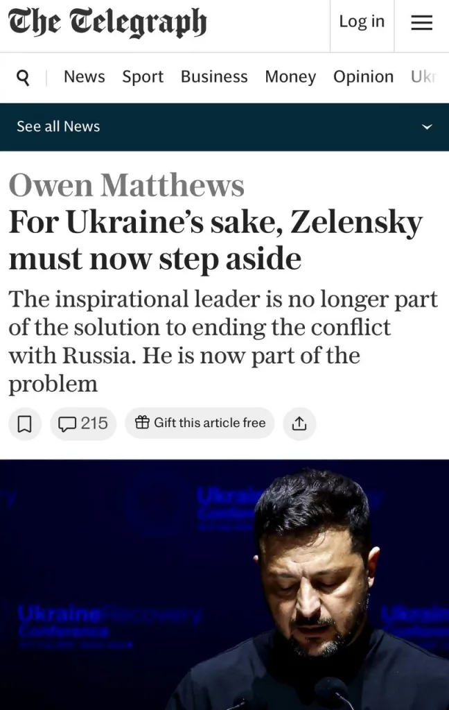 А вот это уже серьезный сигнал Зеленскому от Британии