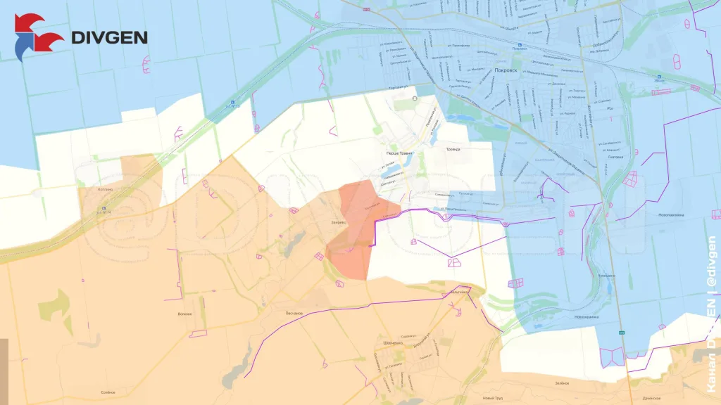 Подразделения ВС РФ значительно продвинулись на Покровском направлении, заняв населённые пункты Новоэкономическое и Зверево