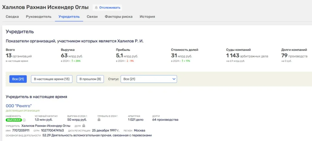 Силовики пришли с обысками к азербайджанскому нефтяному миллиардеру