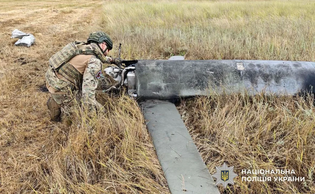 Обломки российской крылатой ракеты Х-101 с кассетной боевой частью обнаруженные в Полтавской области