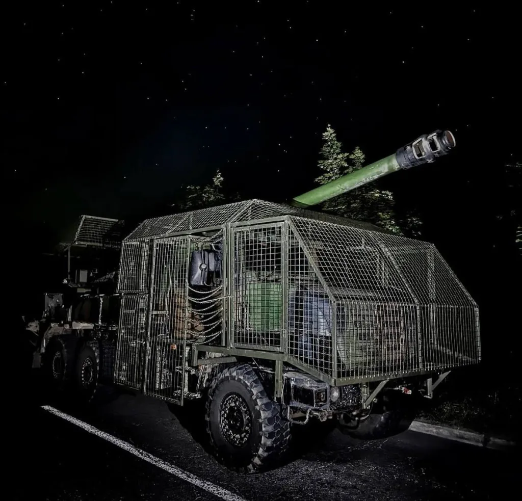 Еще один вариант антидроновой защиты САУ CAESAR ВСУ