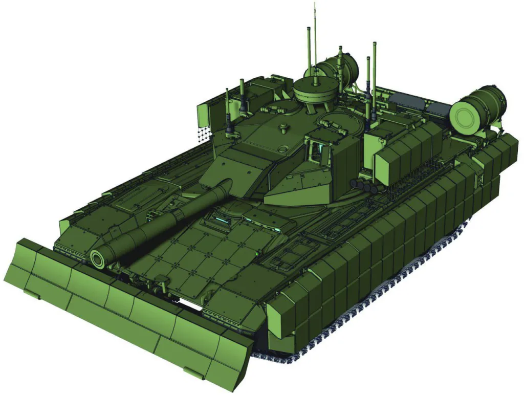На полигоне замечены первые образцы нового российского тяжёлого штурмового роботизированного комплекса «Штурм», разработанного Уралвагонзаводом