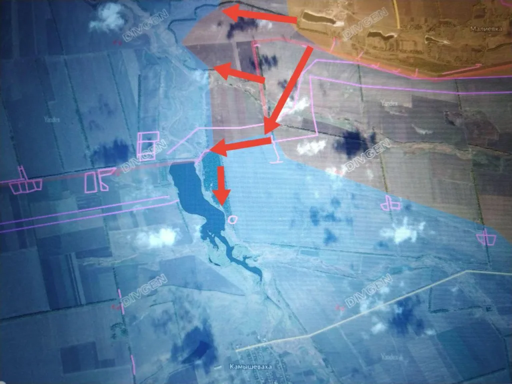 Великомихайловское направление. Войска ГрВ "Восток" продолжают наступление в направлении Покровское (Днепропетровской обл.)