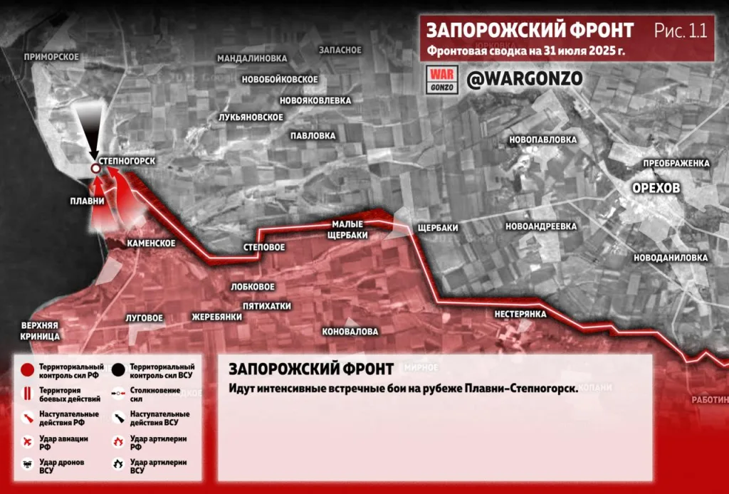 Варгонзо: Фронтовая сводка на утро 31.07.25