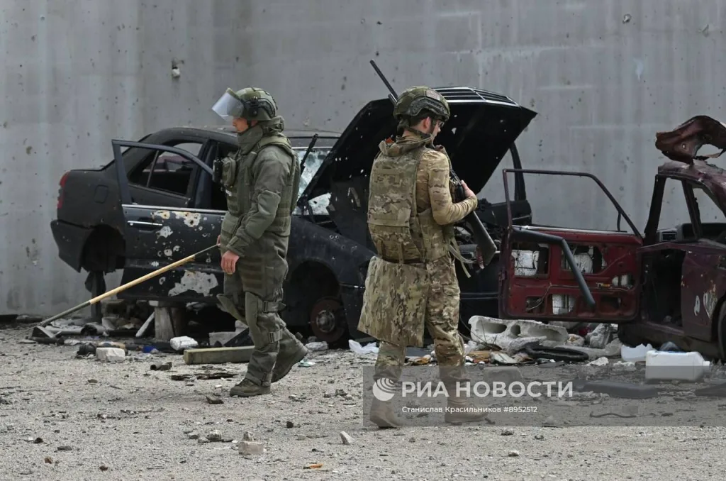 Мощные ижевские МР-155 эффективно прикрывают саперов от атак вражеских дронов