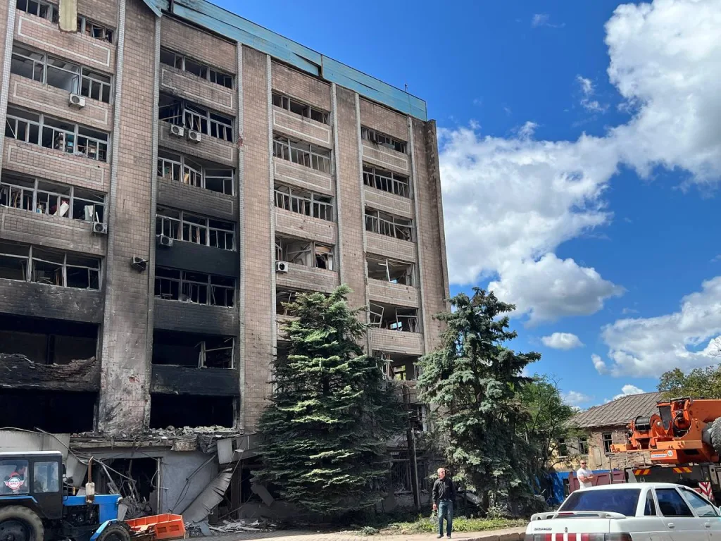 Последствия ночного удара ВСУ по центру Донецка