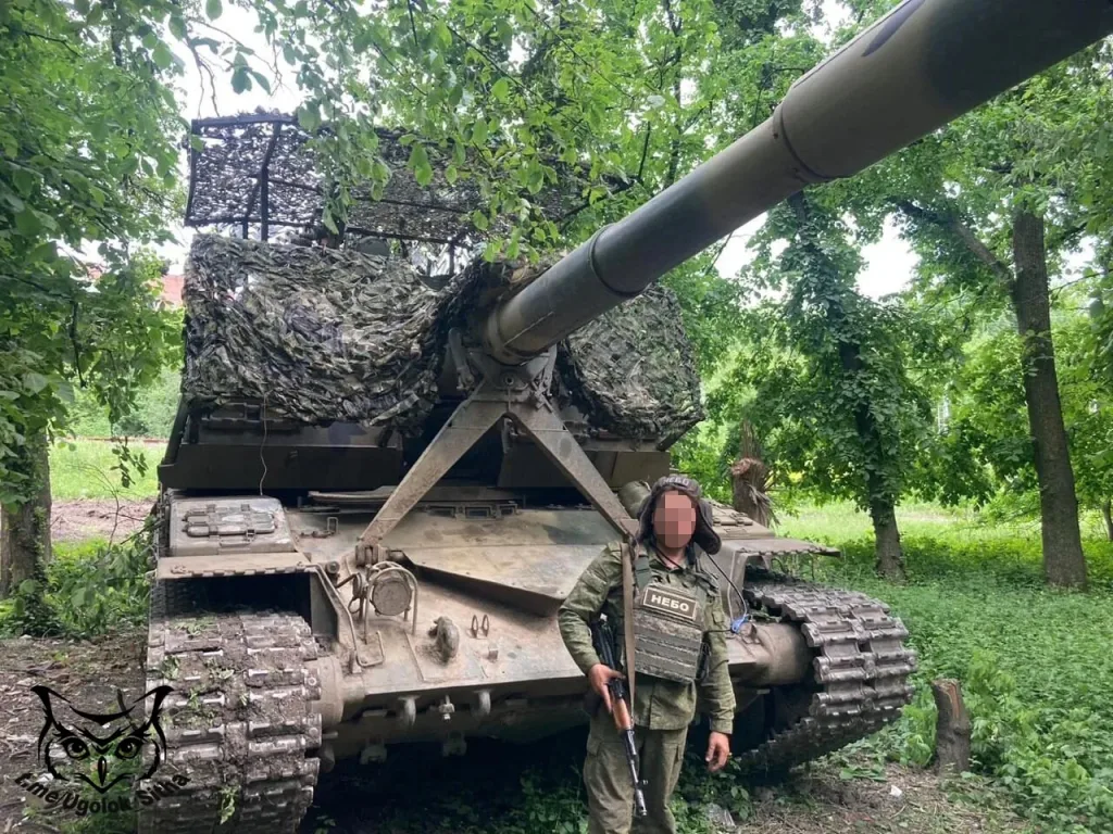 Самоходки 2С19 «Мста-С» в естественной среде обитания