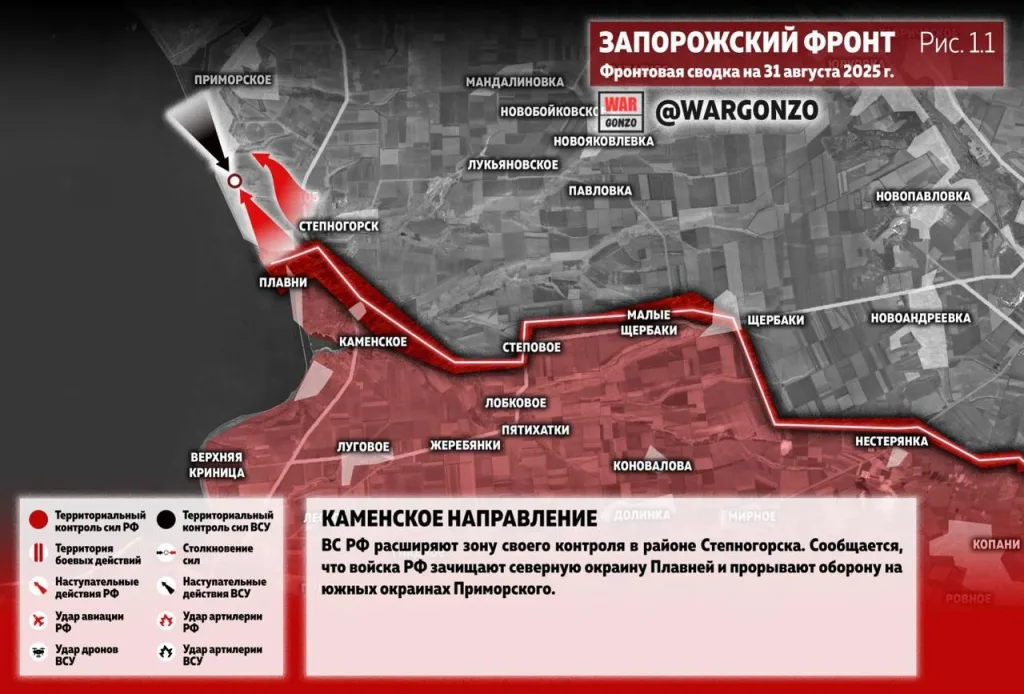 Варгонзо: Фронтовая сводка на утро 31.08.25