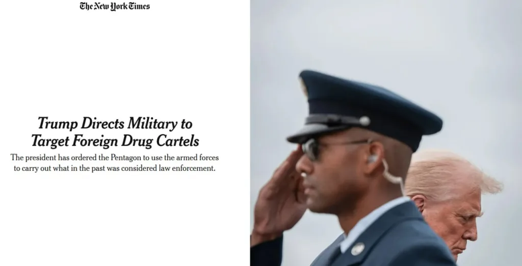 Трамп подписал секретную директиву для использования армии против наркокартелей