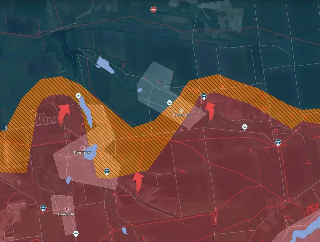 Наступление на север. Прорыв к Катериновке и штурм Русина Яра