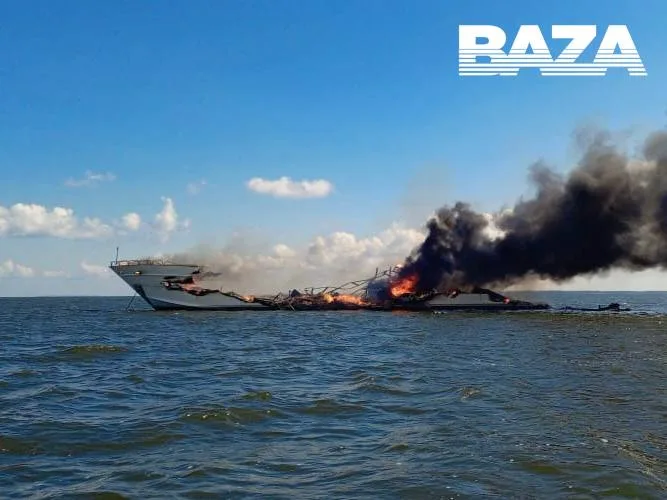 На Волге сгорела и затонула яхта «Мечта» стоимостью под $1 миллионов