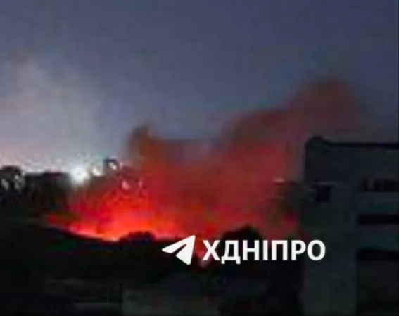 Днепропетровск после ночной атаки российских ударных БПЛА