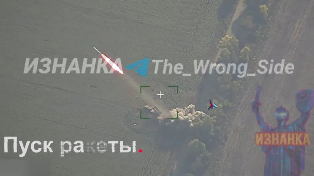 Поражение пусковой установки ПКР РК-360МЦ «Нептун» ударом ОТРК «Искандер-М» в районе села Любицкое в Запорожской области