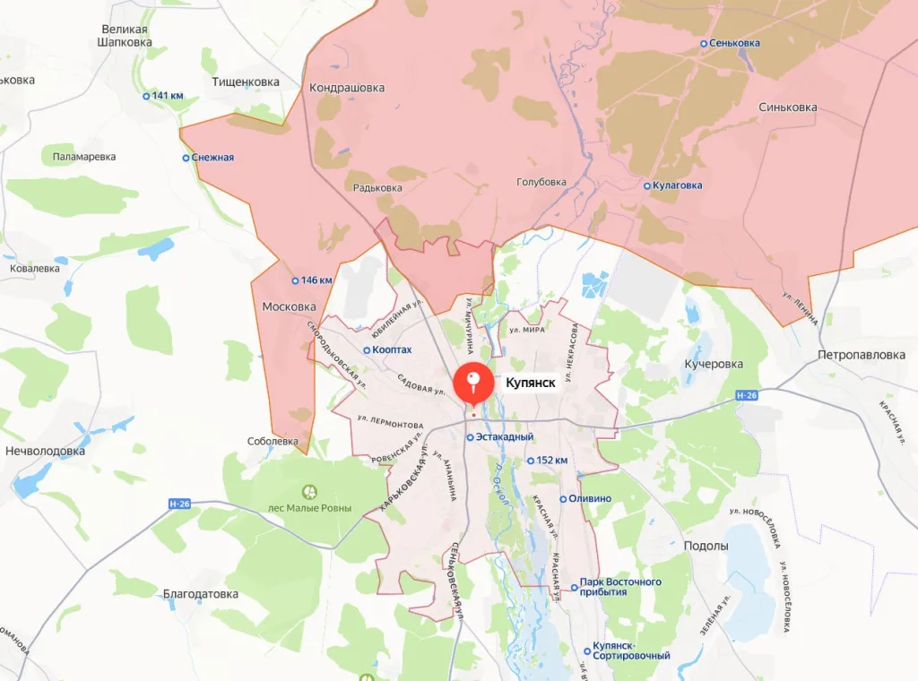 В окружение к товарищу Герасимову снова пробрались враги, вероломно подбросившие в его доклад информацию о "практически полностью блокированном Купянске и освобождении половины его территории"