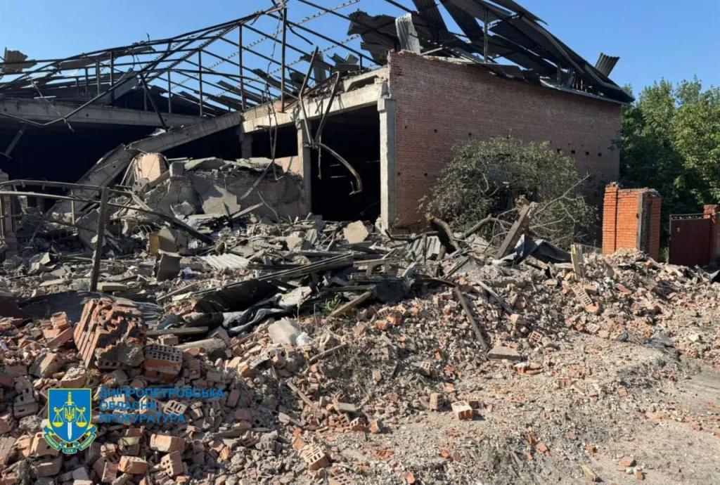 Последствия ударов по предприятию в Днепропетровске
