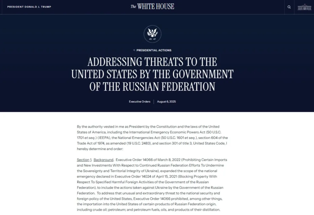 Уиткофф провалил миссию? Трамп ударил по Индии 25% пошлиной за российскую нефть